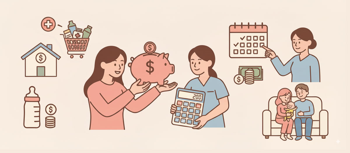 Cost guide cartoon infographic